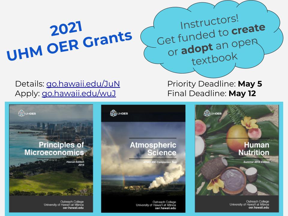 2021 UHM Call for OER Proposals